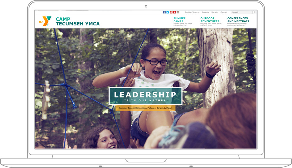 Camp Tecumseh web design
