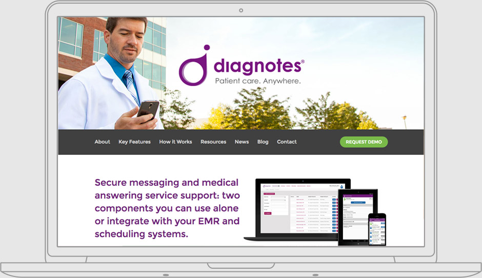 Diagnotes web design