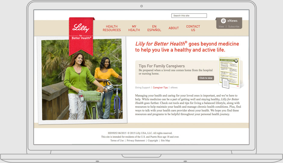 Lilly for better health seo
