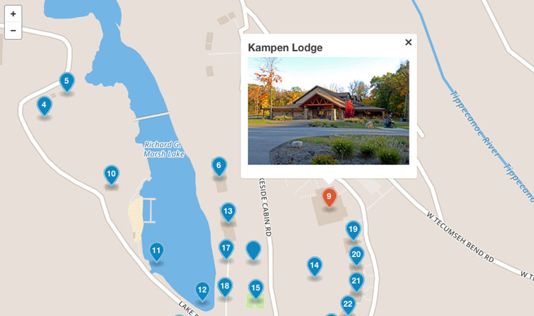 Camp Tecumseh Map